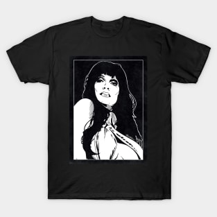 VAMPIRELLA (Black and White) T-Shirt